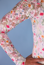 Load image into Gallery viewer, Kylie Lace Top- Spring Happy Blooms