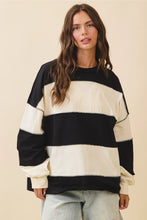 Load image into Gallery viewer, She's got that easy, Go with the flow energy with bold paneling and a loose boxy fit. Soft seams and laid back lines makes her the perfect coxy top for breezy days and chill nights. 
