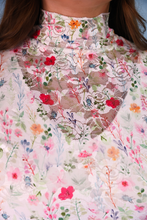 Load image into Gallery viewer, Kylie Lace Top- Spring Happy Blooms