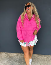 Load image into Gallery viewer, Stay warm and stylish cooler weather with the Peyton Puffer Jacket. Features a quilted pattern style with detail to all the trims! Has a hidden zip front pocket, snap button neckline, two side pockets, and a hoodie with pull tabs. Its high-quality mate