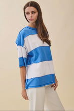 Load image into Gallery viewer, Oversized Polly Color Block Top