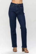 Load image into Gallery viewer, It's Time to Relax with these Judy Blue High Rise Tummy Control Classic Straight Jean features a premium stretch denim that offers superior fit and mobility.
