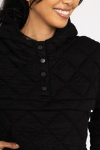 Load image into Gallery viewer, Quilted Fleece Pullover Hoodie