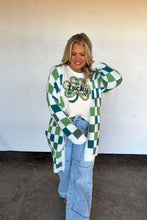 Load image into Gallery viewer, St. Patty's Checker Cloud Cardigan
