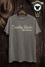 Load image into Gallery viewer, Boyfriend Graphic Tee/Mineral Washed - Short Sleeve crew neck graphic tee, loose in all the right places. Featuring an open neckline with slightly dropped sleeves. Made in 100% cotton fabrication, mineral washed. 
