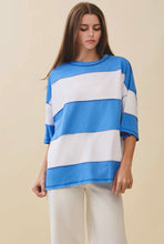 Load image into Gallery viewer, Oversized Polly Color Block Top
