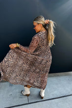 Load image into Gallery viewer, Carmen Sheer Cheetah Dress
