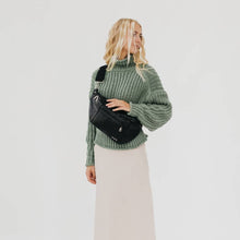 Load image into Gallery viewer, Stay chic and organized with our Marley Metallic Oversized Bum Bag. Available in 3 trendy colors, this oversized bum bag features exterior and interior pockets for all your necessities. Perfect for a stylish on-the-go look, without sacrificing functionali
