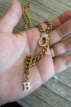 Load image into Gallery viewer, Link &amp; Letter Charm Necklace
