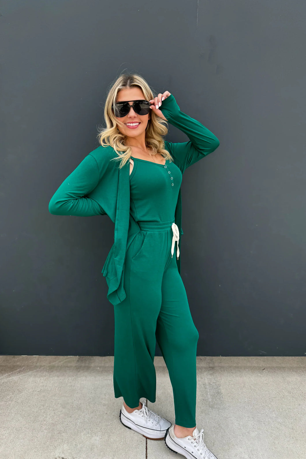 Soft Landing Cardigan and Romper