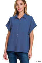 Load image into Gallery viewer, Woven Button Down Top
