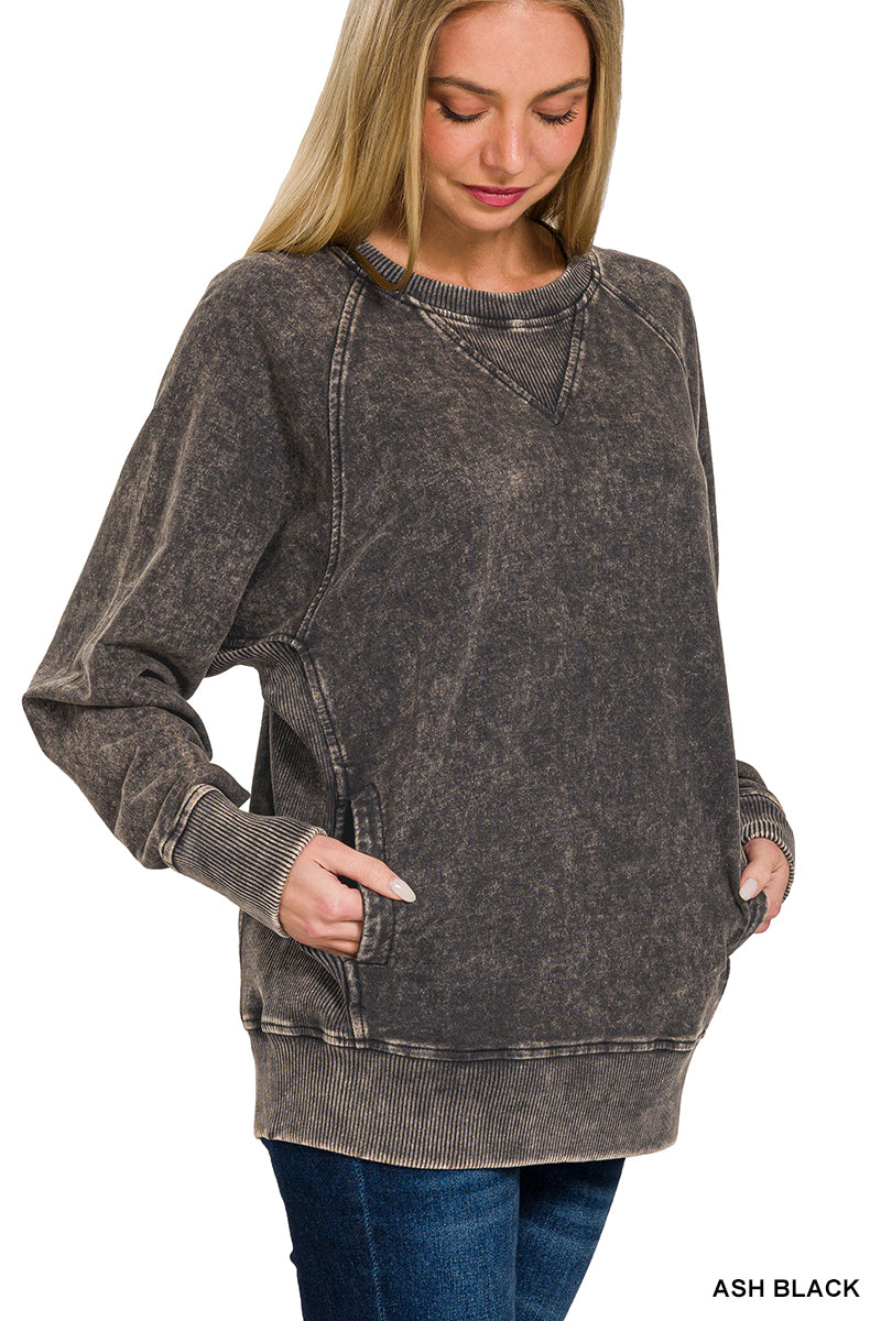Acid Washed Pullover