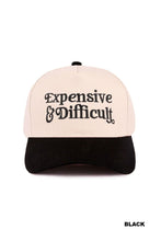 Load image into Gallery viewer, For the ones who are a little high-maintenance and totally worth it. This “Expensive &amp; Difficult” trucker hat brings attitude, charm, and everyday wearability in one iconic piece.
